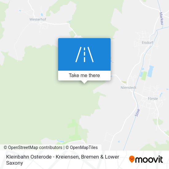 Kleinbahn Osterode - Kreiensen map
