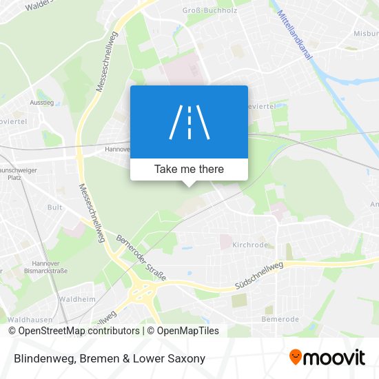 Blindenweg map