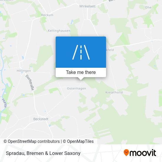 Spradau map
