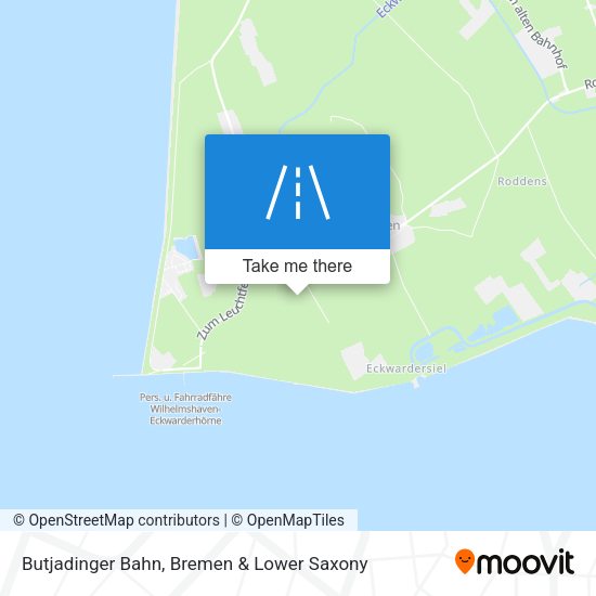 Butjadinger Bahn map