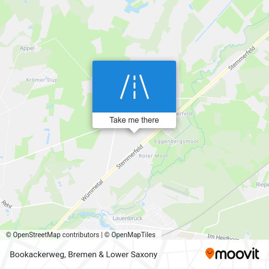 Bookackerweg map