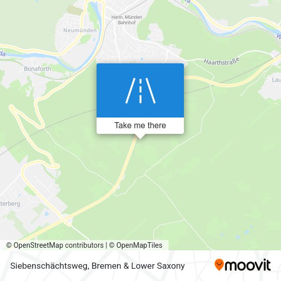 Siebenschächtsweg map