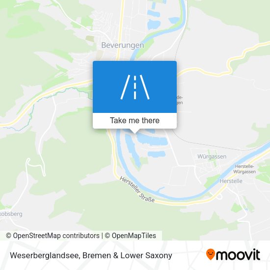 Weserberglandsee map