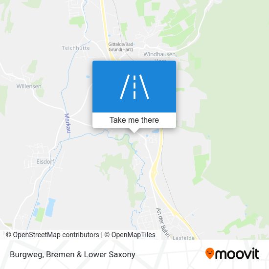 Burgweg map