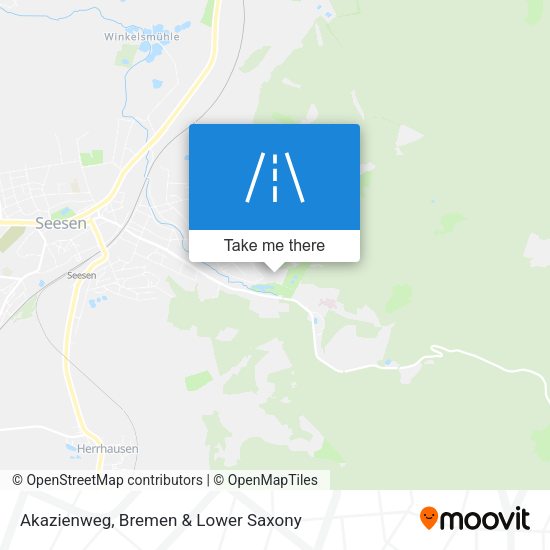 Akazienweg map