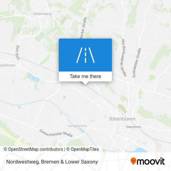 Карта Nordwestweg