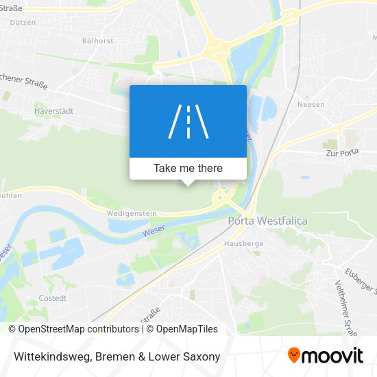 Wittekindsweg map