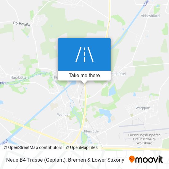 Neue B4-Trasse (Geplant) map