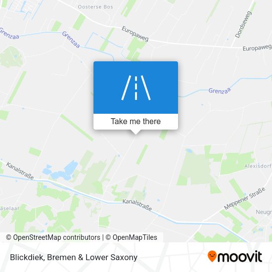 Blickdiek map