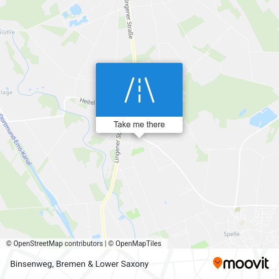 Binsenweg map