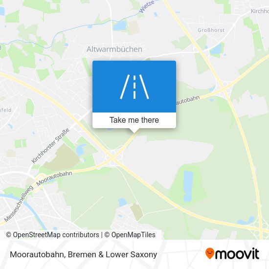 Moorautobahn map