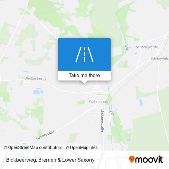 Bickbeerweg map