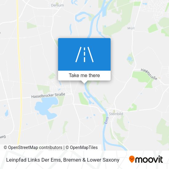 Leinpfad Links Der Ems map