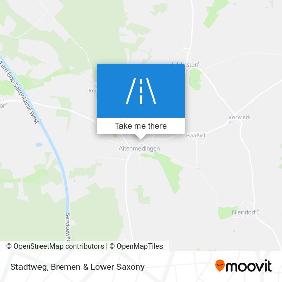Stadtweg map