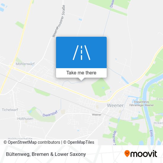 Bültenweg map