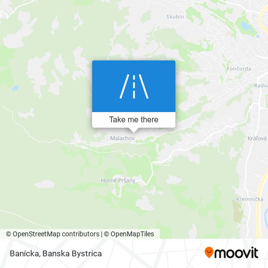 Banícka map