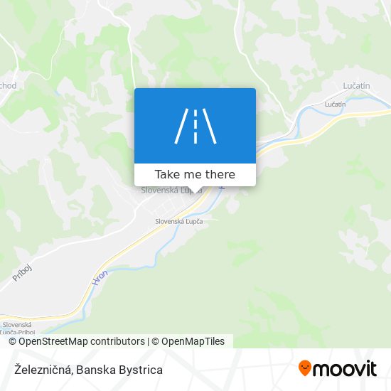 Železničná map