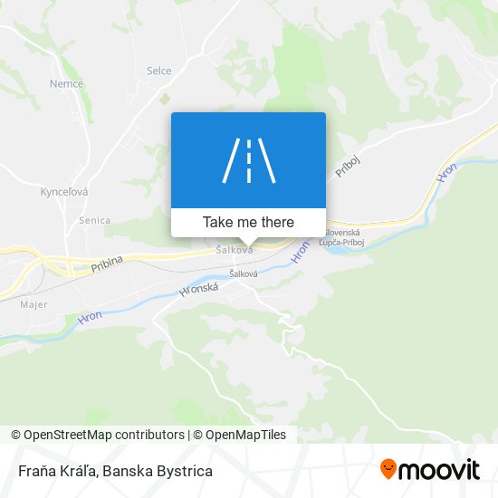 Fraňa Kráľa map