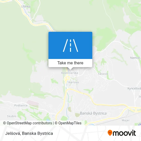 Jelšová map