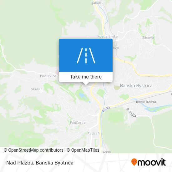 Nad Plážou map