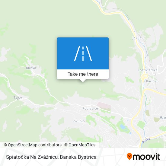 Spiatočka Na Zvážnicu map