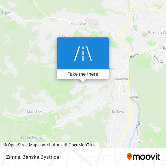 Zimná map