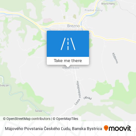 Májového Povstania Českého Ľudu map