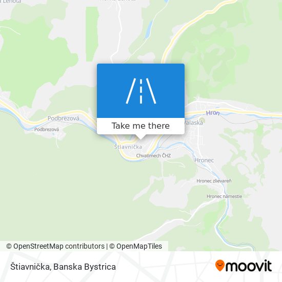 Štiavnička map