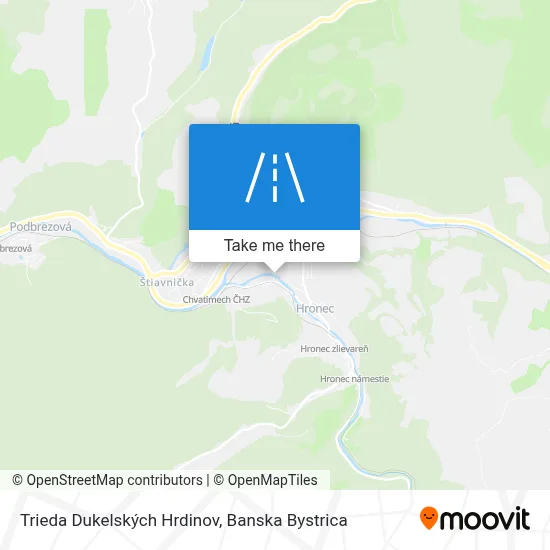 Trieda Dukelských Hrdinov map
