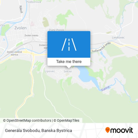 Generála Svobodu map