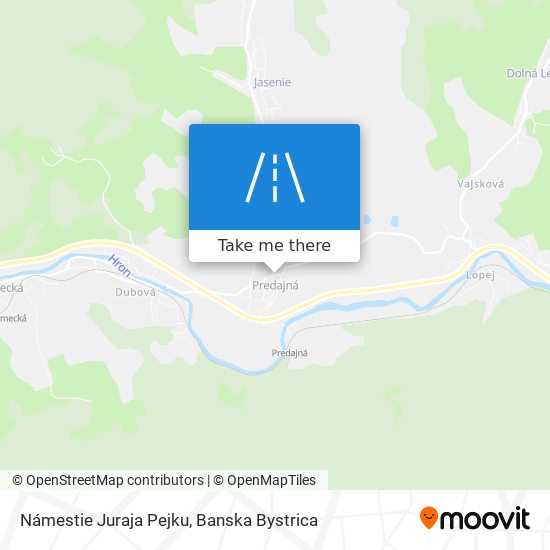 Námestie Juraja Pejku map