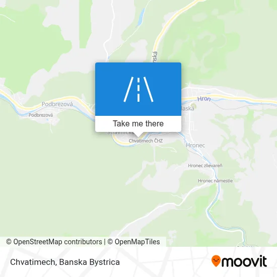 Chvatimech map