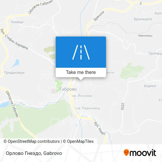 Карта Орлово Гнездо