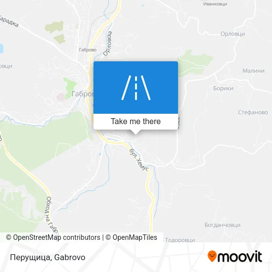 Карта Перущица