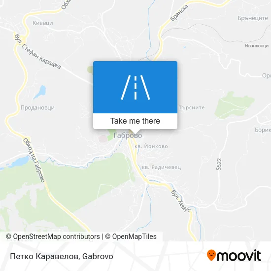 Карта Петко Каравелов