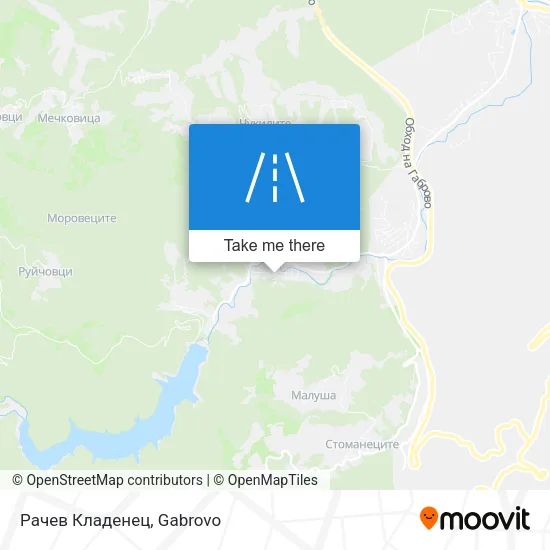 Карта Рачев Кладенец