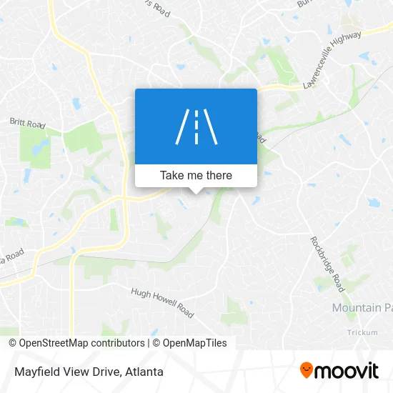 Mayfield View Drive map