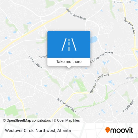 Westover Circle Northwest map