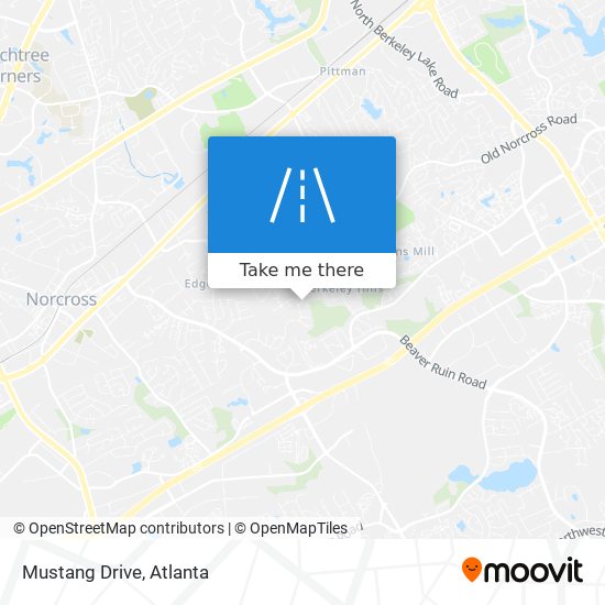 Mustang Drive map