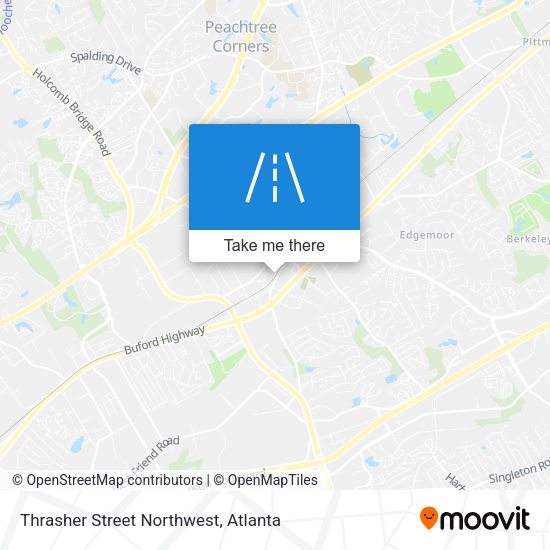 Thrasher Street Northwest map