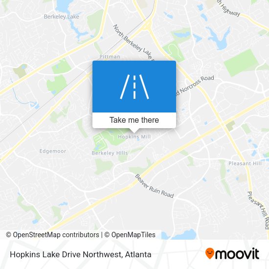 Hopkins Lake Drive Northwest map