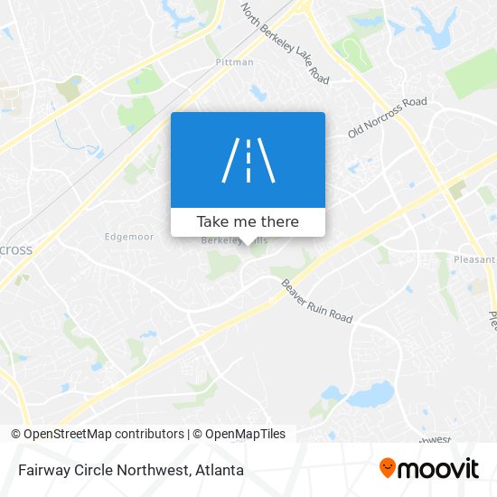 Mapa de Fairway Circle Northwest