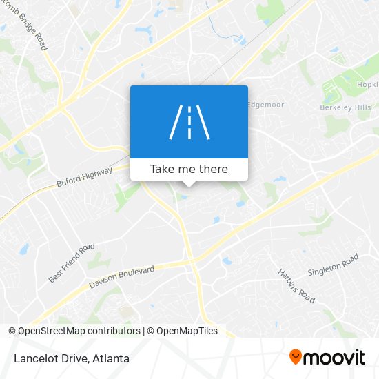 Lancelot Drive map