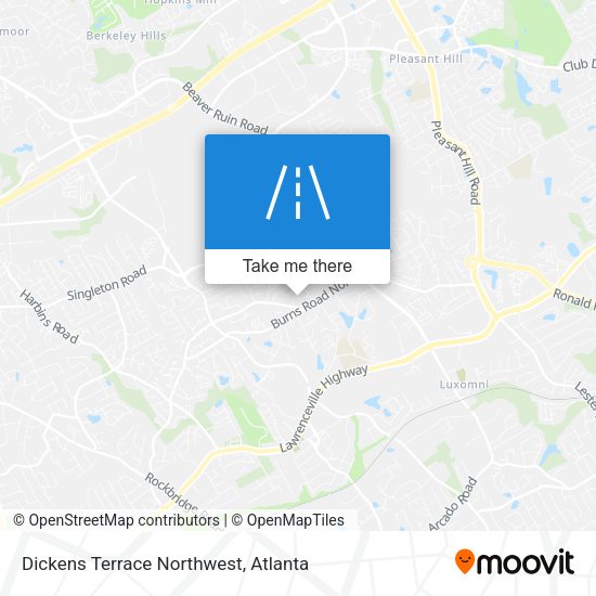 Mapa de Dickens Terrace Northwest