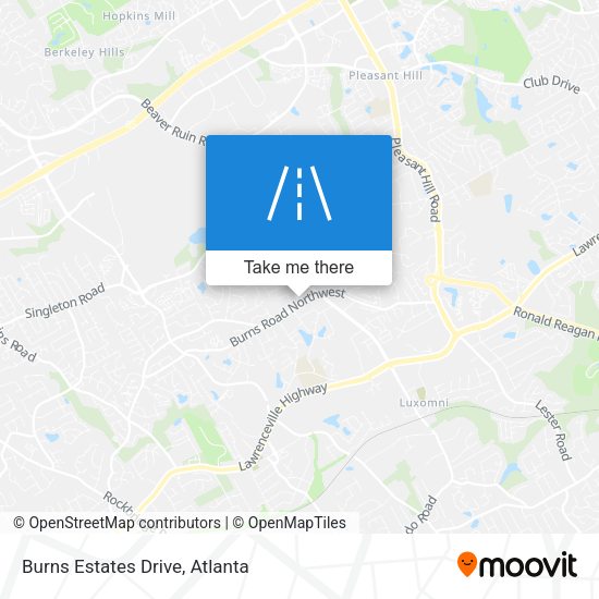 Burns Estates Drive map