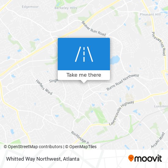 Whitted Way Northwest map