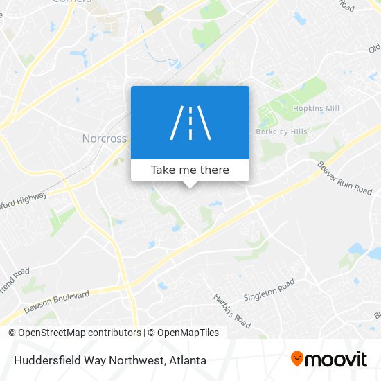 Huddersfield Way Northwest map