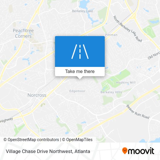 Village Chase Drive Northwest map
