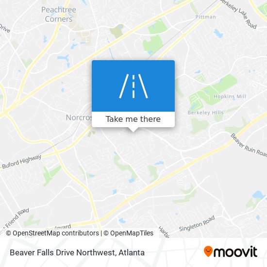 Mapa de Beaver Falls Drive Northwest