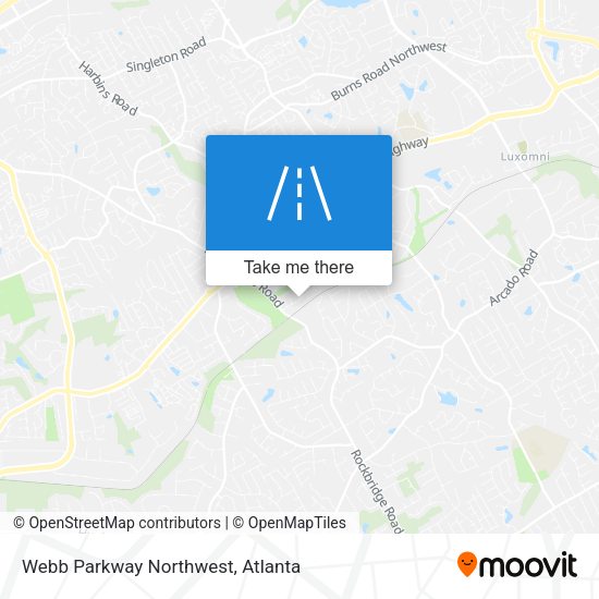 Webb Parkway Northwest map